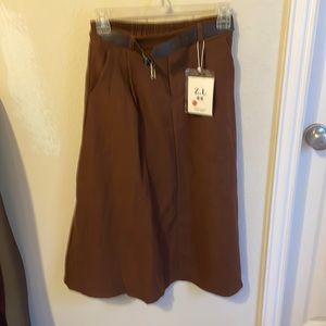 NWT over the knee skirts brown size M